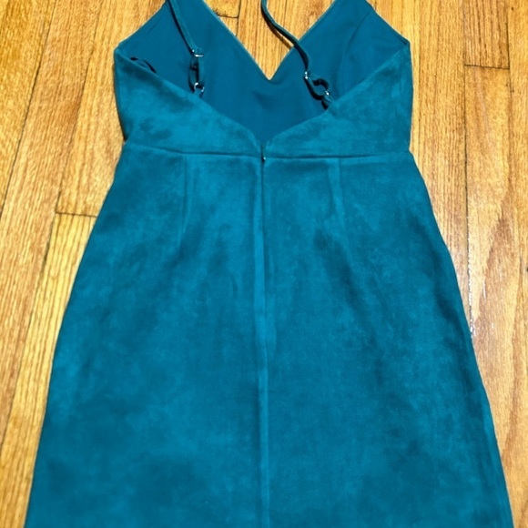 Revolve Super Down Faux Suede Carrie Mini Dress Size Small - Picture 8 of 9